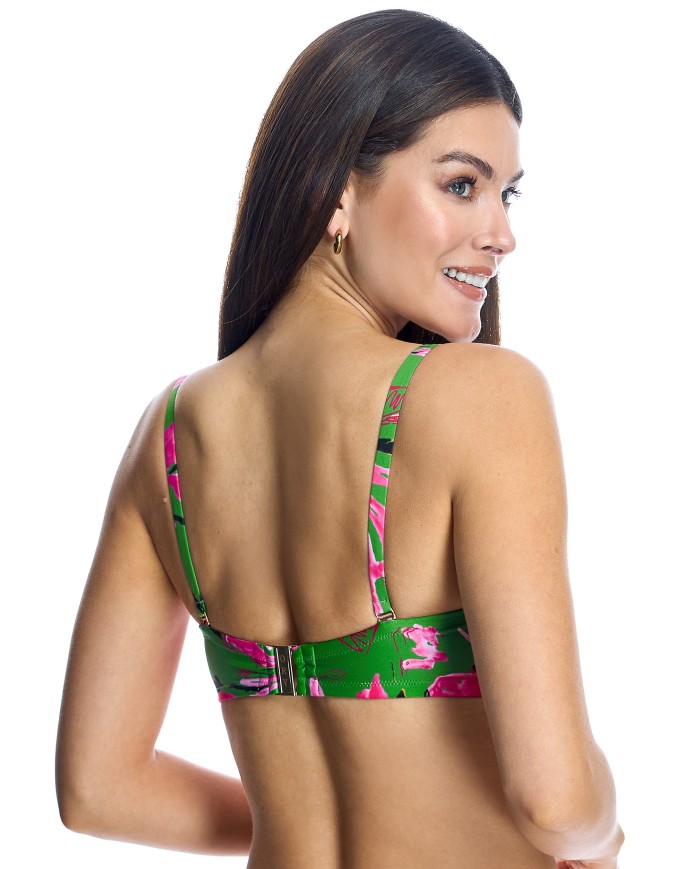 Top Bikini Ory Corte Strapler Con Copa Y Aro Bengala Ory