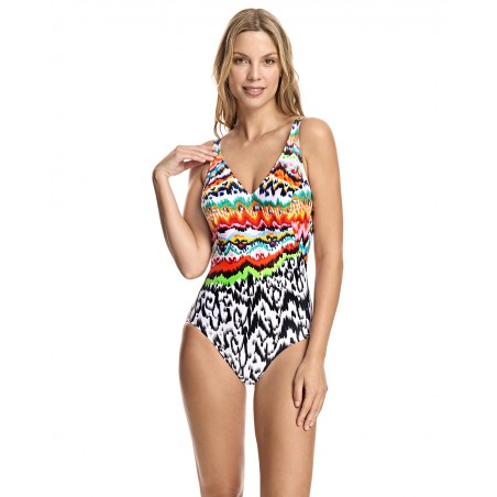 Bañador mujer clásico corte pico Retro beach